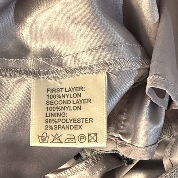 Darling Layered Black and Gray Floral Skirt - Picture 11 of 12